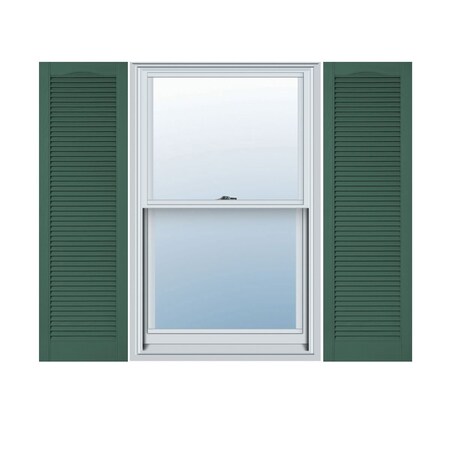 Ekena Millwork Lifetime Vinyl, Cathedral Top All Louver, Open Louver Shutters, w/Shutter-Loks, LL5C12X05000FG LL5C12X05000FG